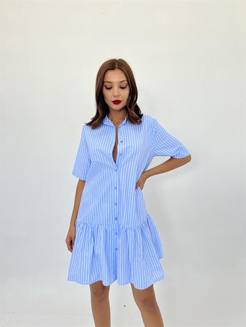 Robe Rayée - Bleu