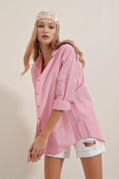 Chemise rose