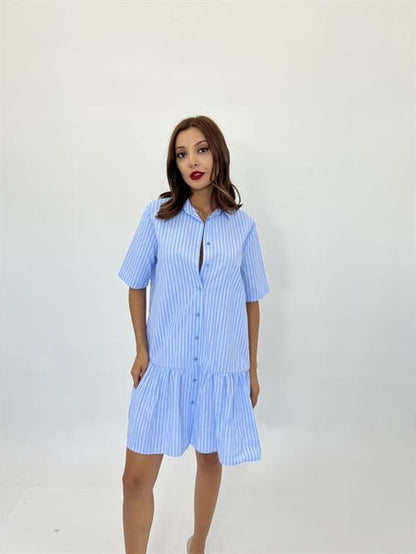 Robe Rayée - Bleu